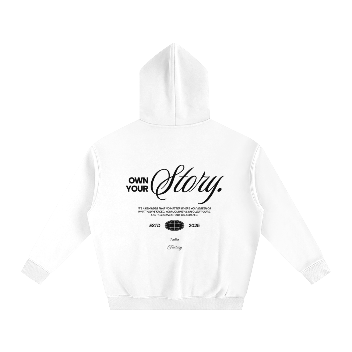 Own your story Oversize Fleeced Hoodie