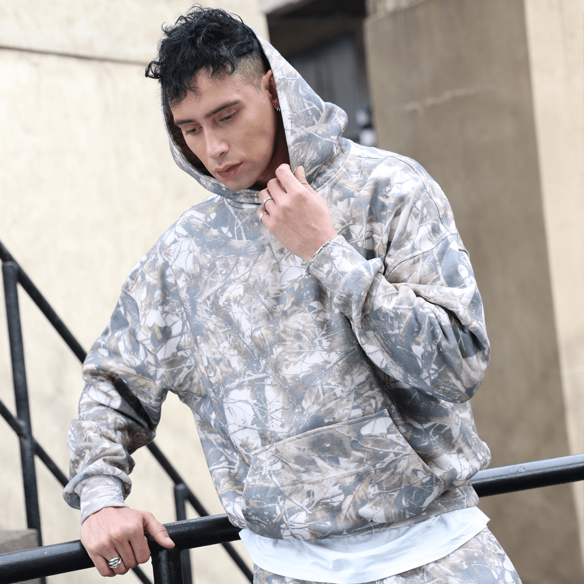Heavyweight French Terry Camo Hoodie（400GSM）