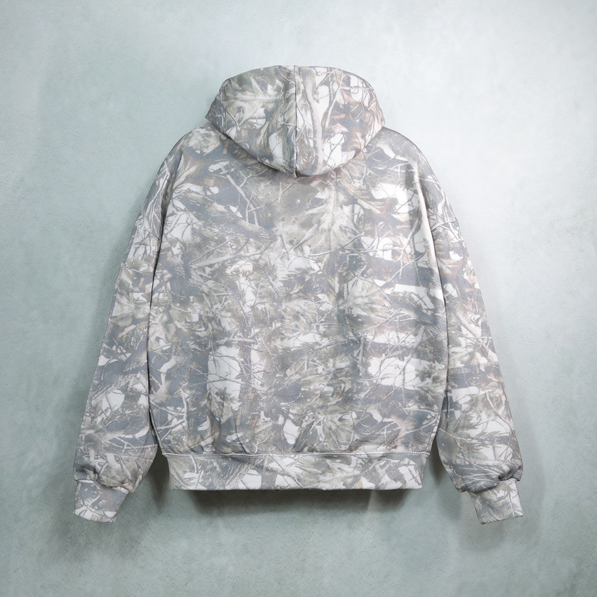 Heavyweight French Terry Camo Zip-Up Hoodie (400 GSM)