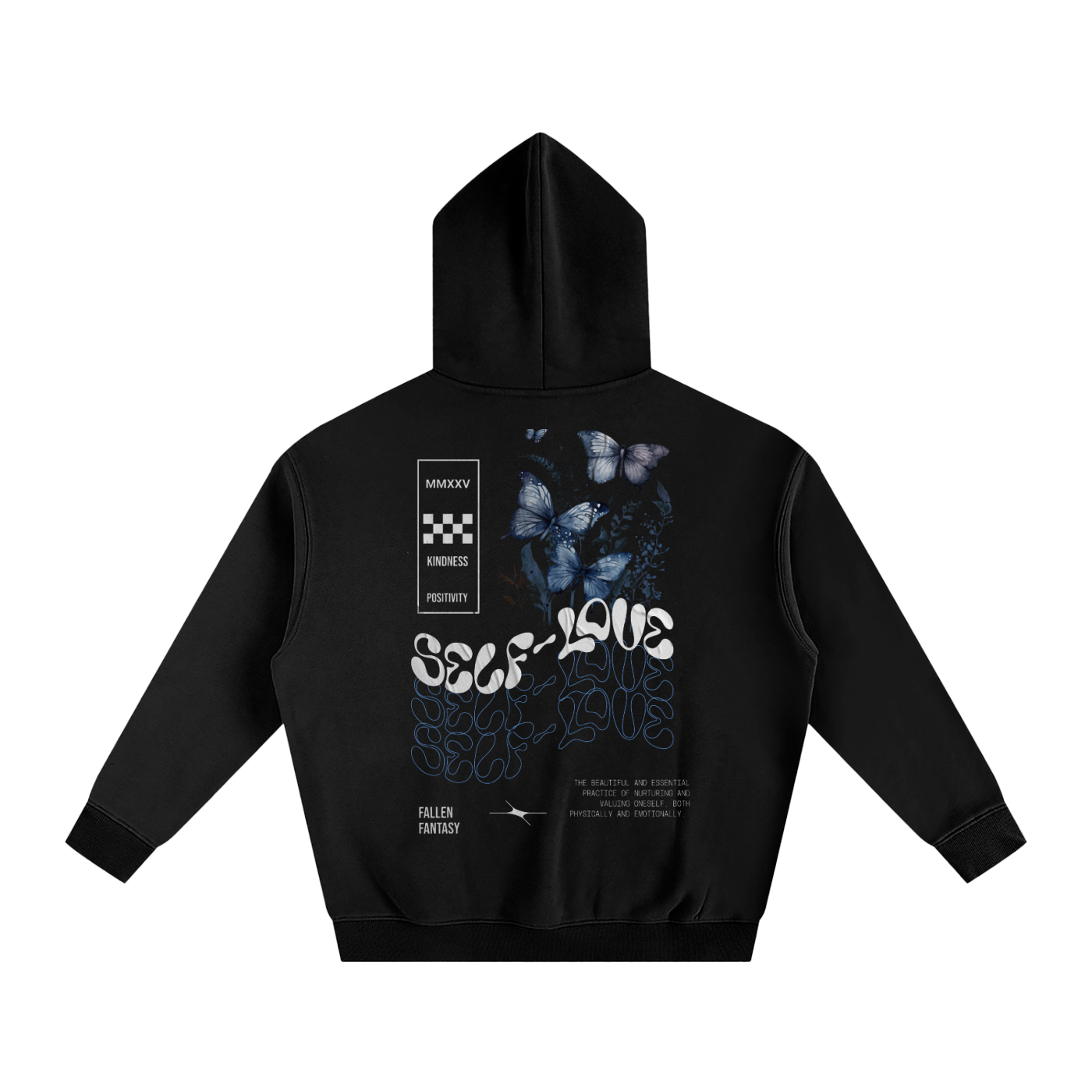 Self Love Oversize Fleeced Hoodie