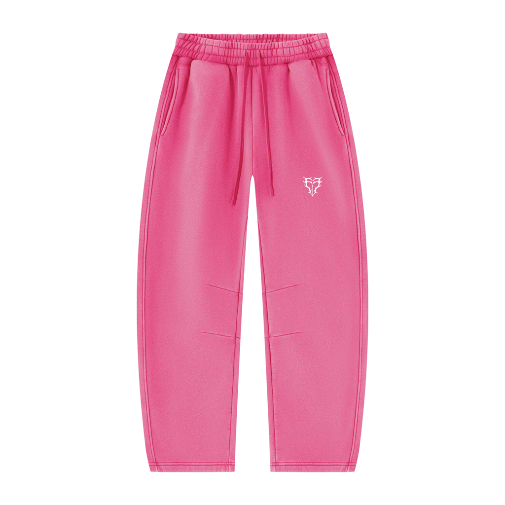 Unisex Vintage Wash Barrel Leg Fleece Sweatpants