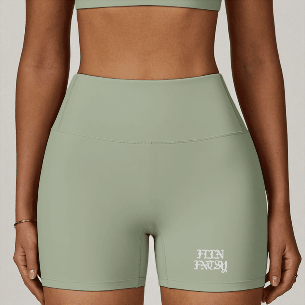 High-Waisted Compression Yoga Shorts