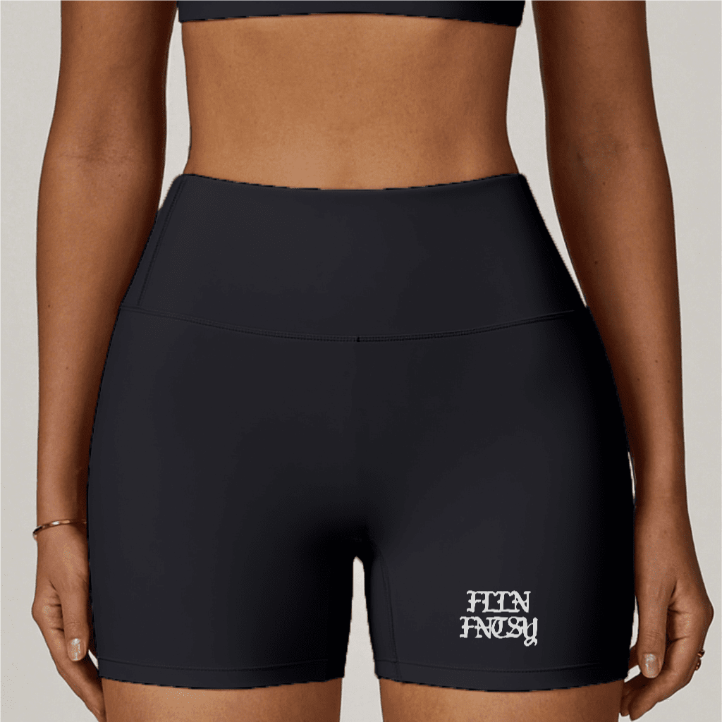High-Waisted Compression Yoga Shorts
