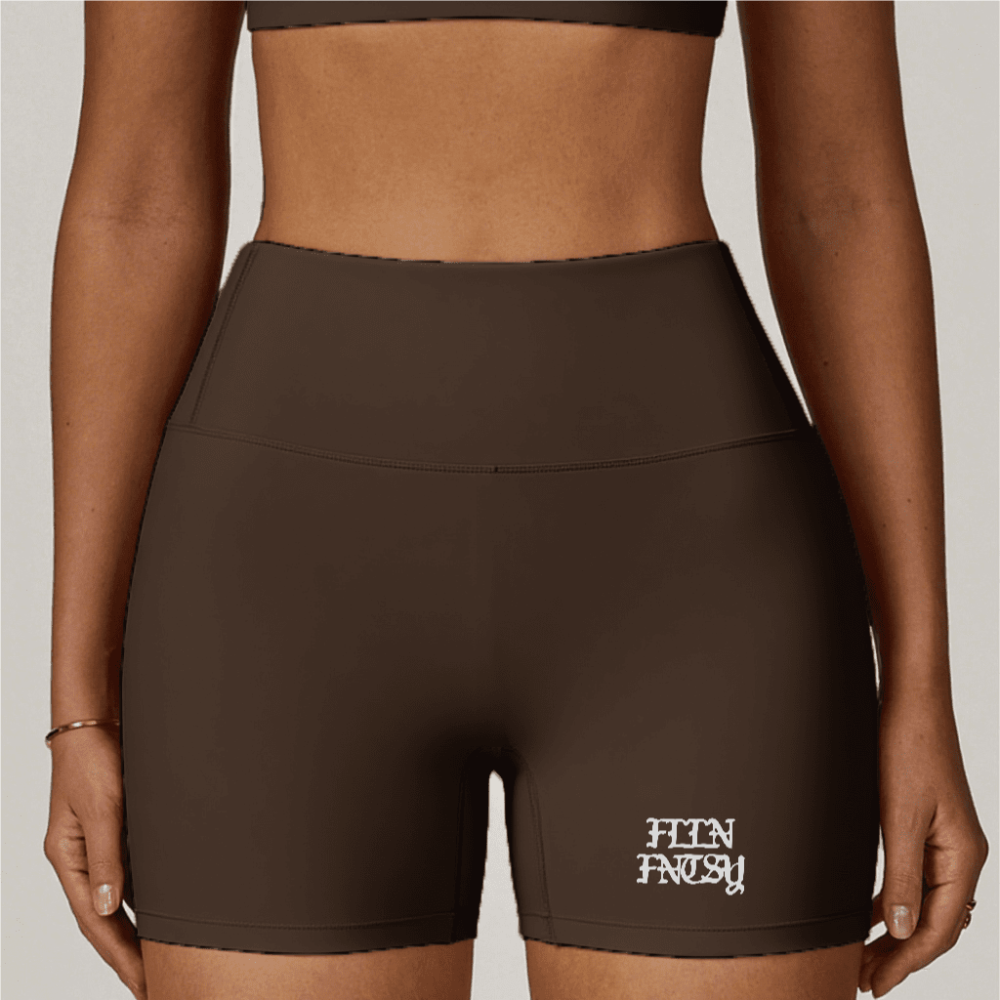 High-Waisted Compression Yoga Shorts