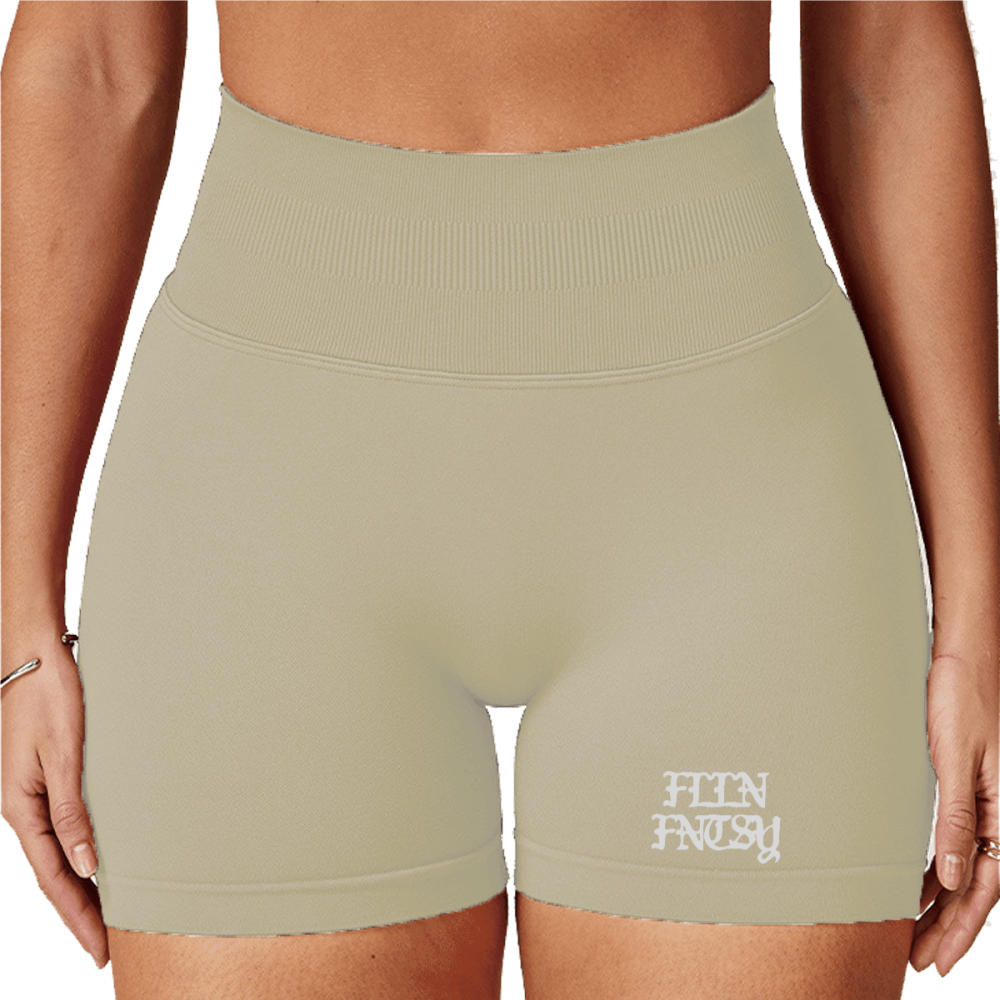 Seamless High-Waisted Yoga Shorts