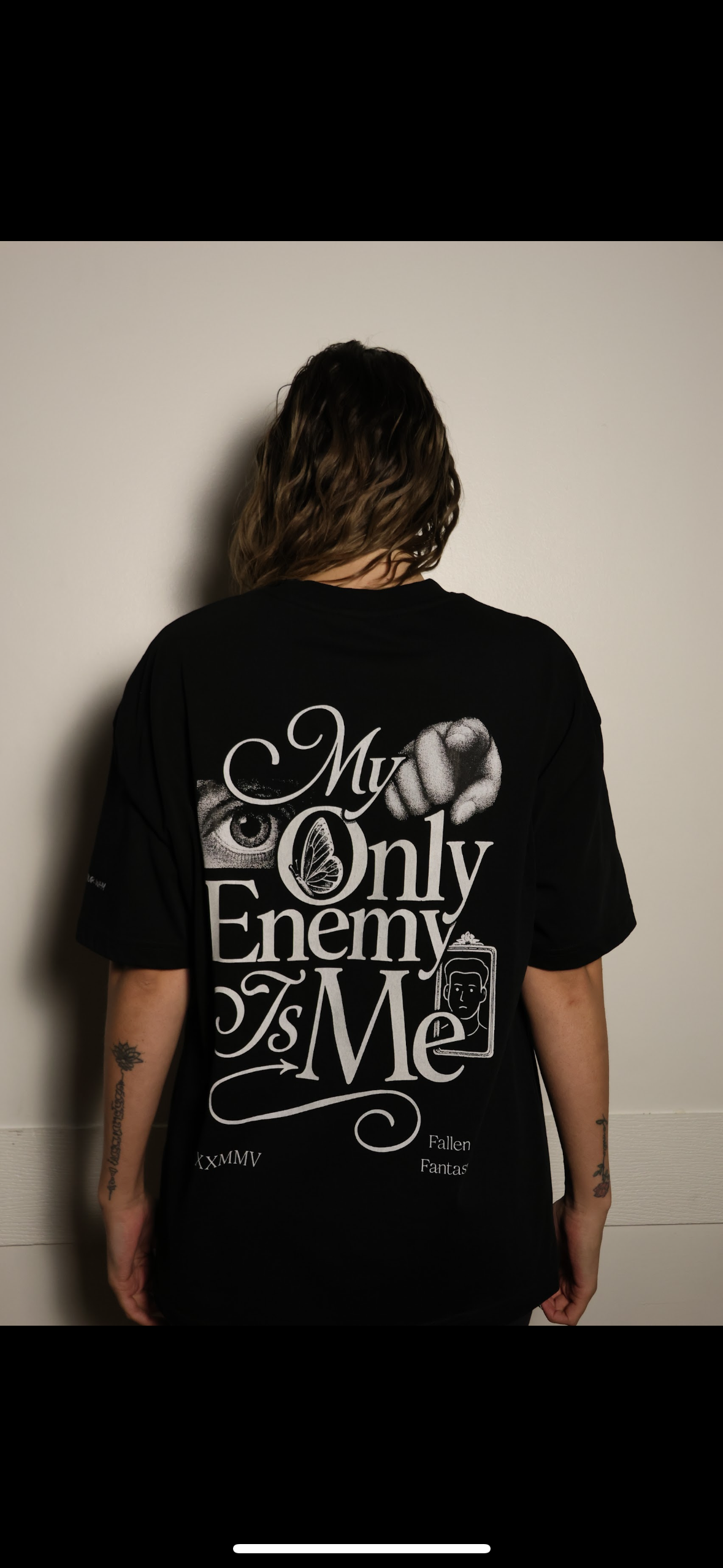 My Only Enemy Is Me Heavyweight Cotton Tee