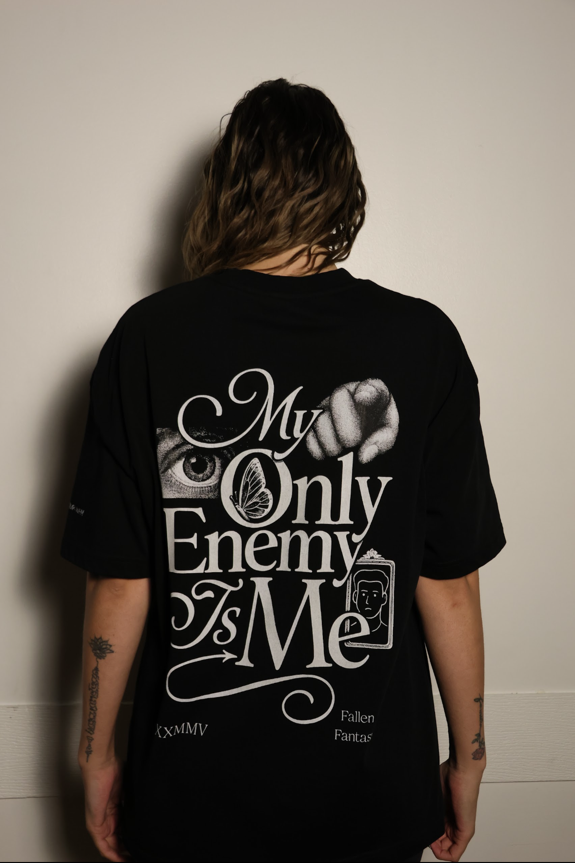 My Only Enemy Is Me Heavyweight Cotton Tee
