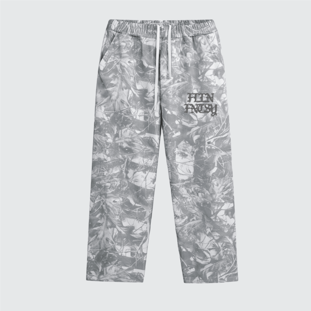 Unisex 100% Cotton Heavyweight French Terry Camo Open-Hem Sweatpants (400GSM)