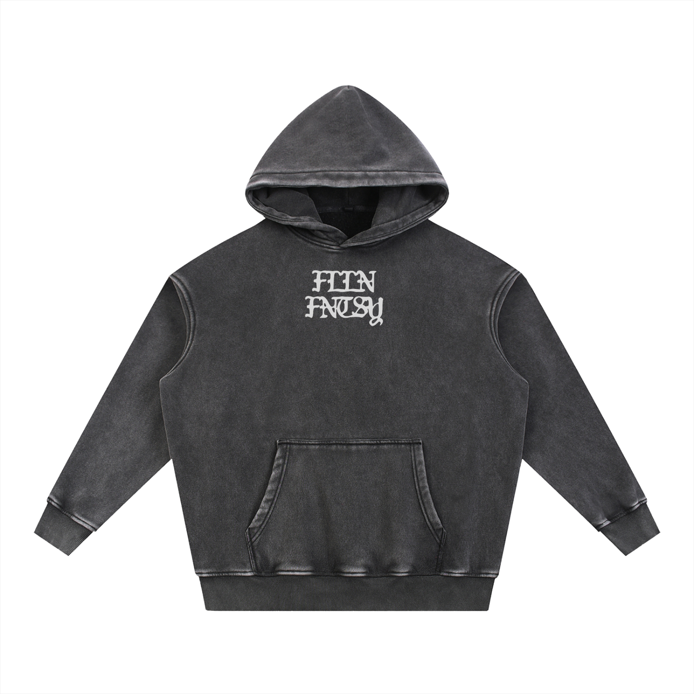 Snow Wash Fleece Oversize Hoodie
