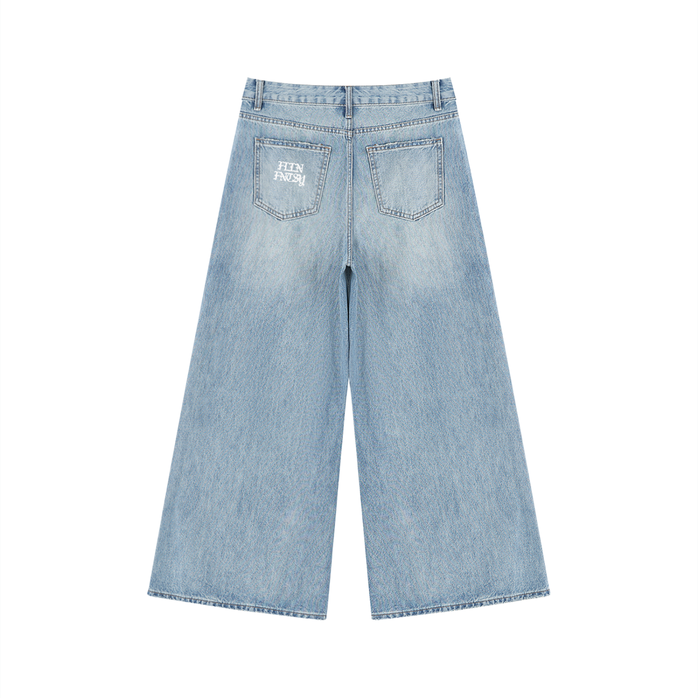 Women's Vintage Distressed Wide Leg Jeans