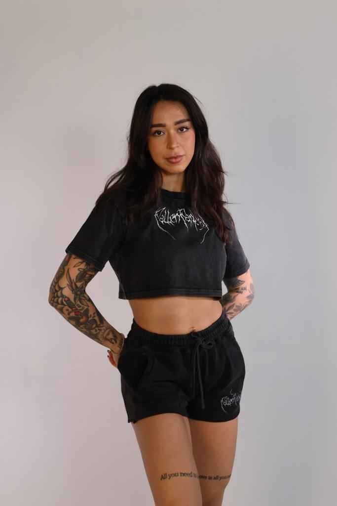 Snow Washed Crop Top