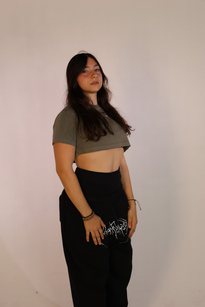 Snow Washed Crop Top