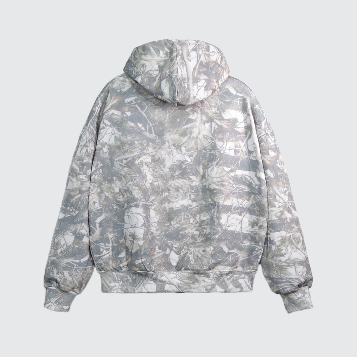 Heavyweight French Terry Camo Zip-Up Hoodie (400 GSM)