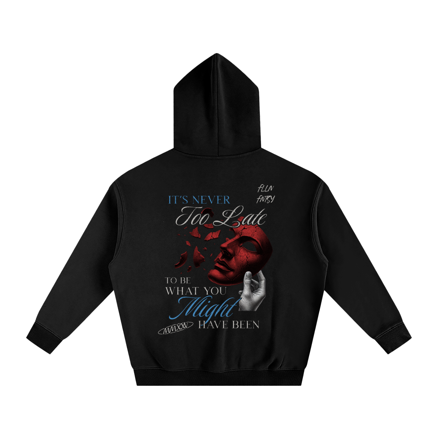 It’s Never Too Late Oversize Fleeced Hoodie