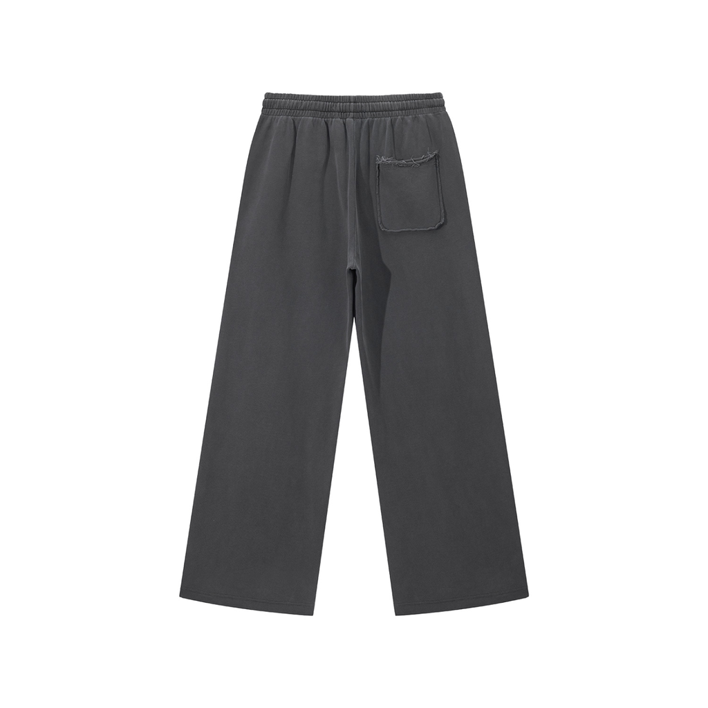 Snow Washed Raw Edge Sweatpants