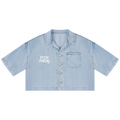 Women's Vintage Wash Boxy Cropped Shirt