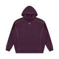 Oversized Piping Fleece Hoodie