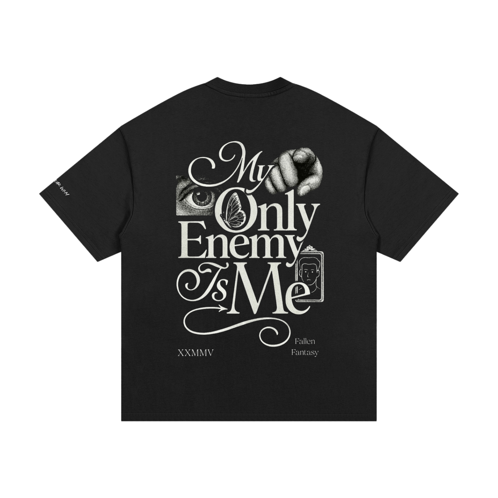My Only Enemy Is Me Heavyweight Cotton Tee