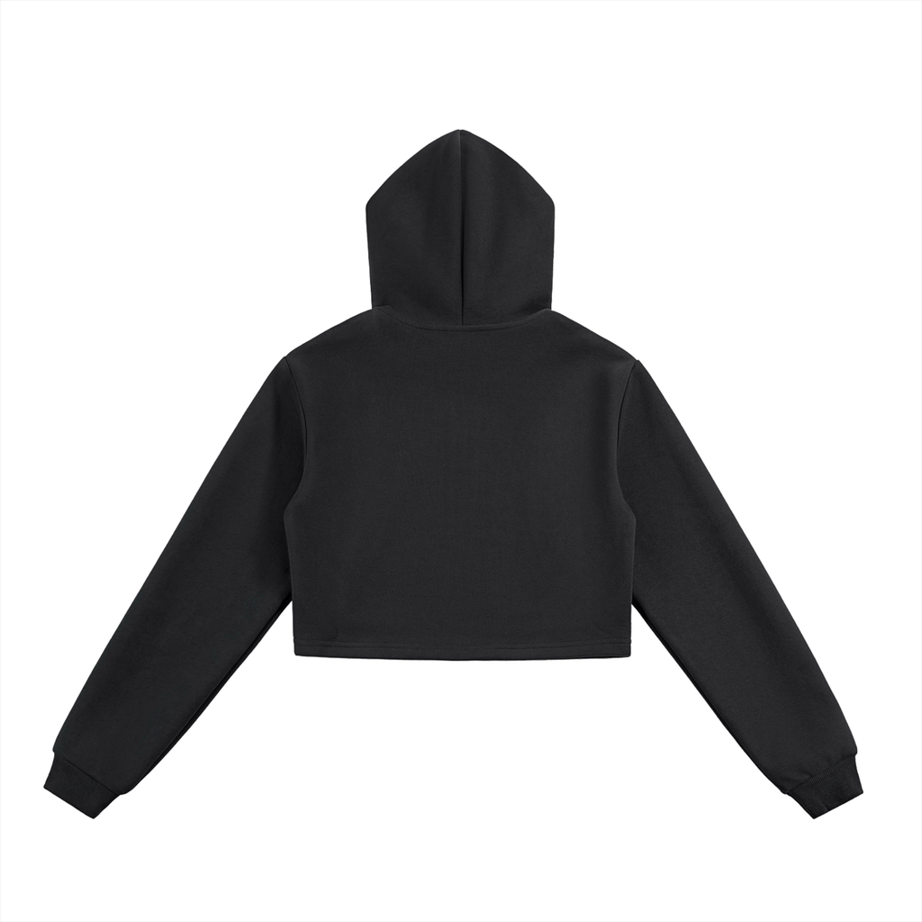 Women's Essential Cropped Zip-Up Hoodie