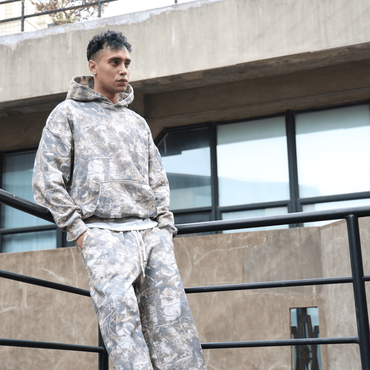 Heavyweight French Terry Camo Hoodie（400GSM）