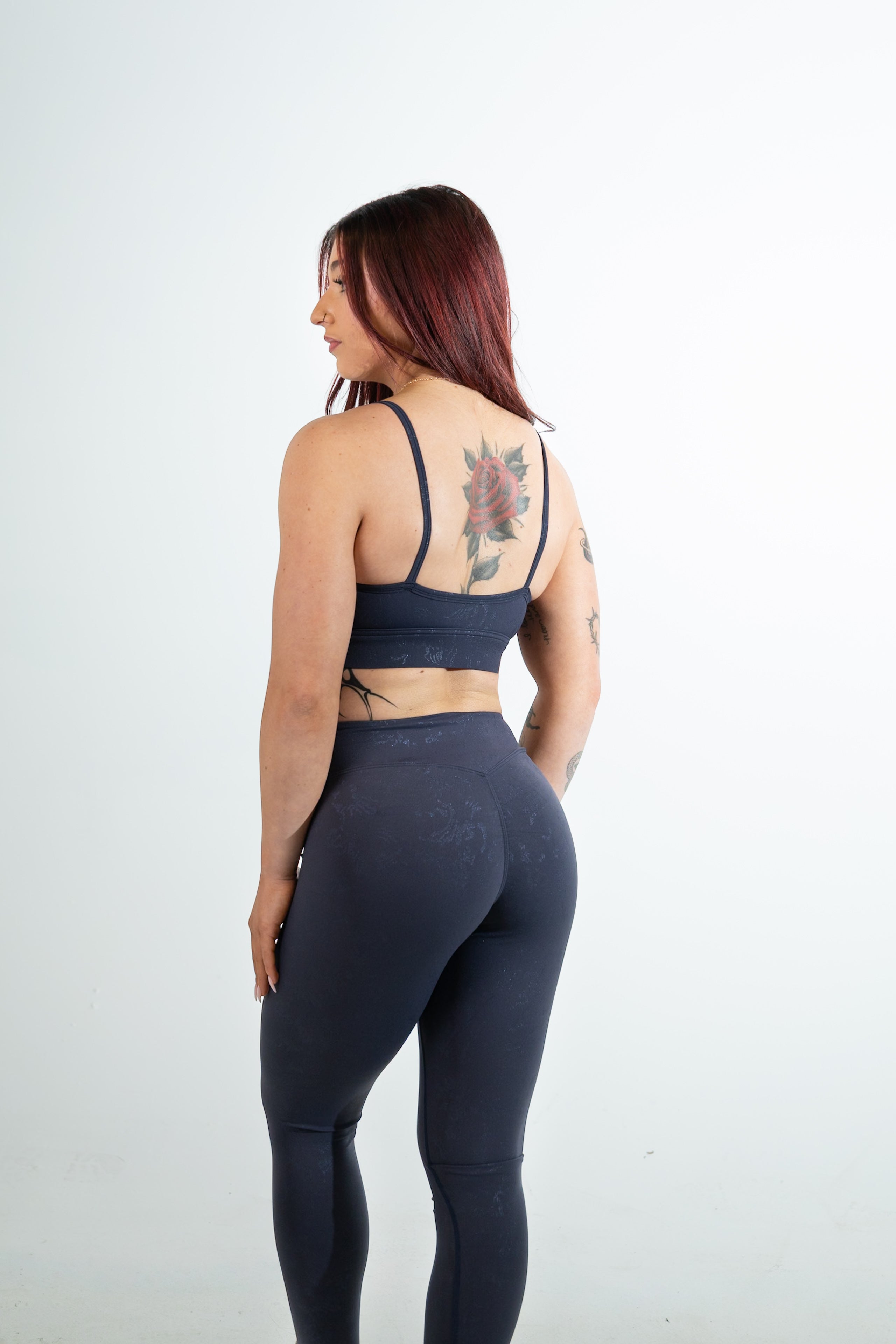 Women's silver-printed Sports Bra