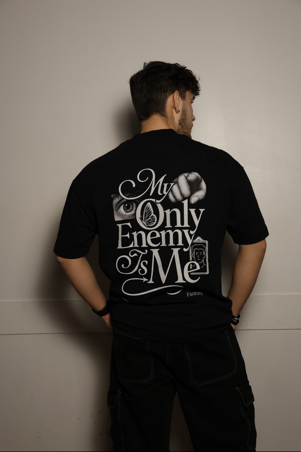My Only Enemy Is Me Heavyweight Cotton Tee