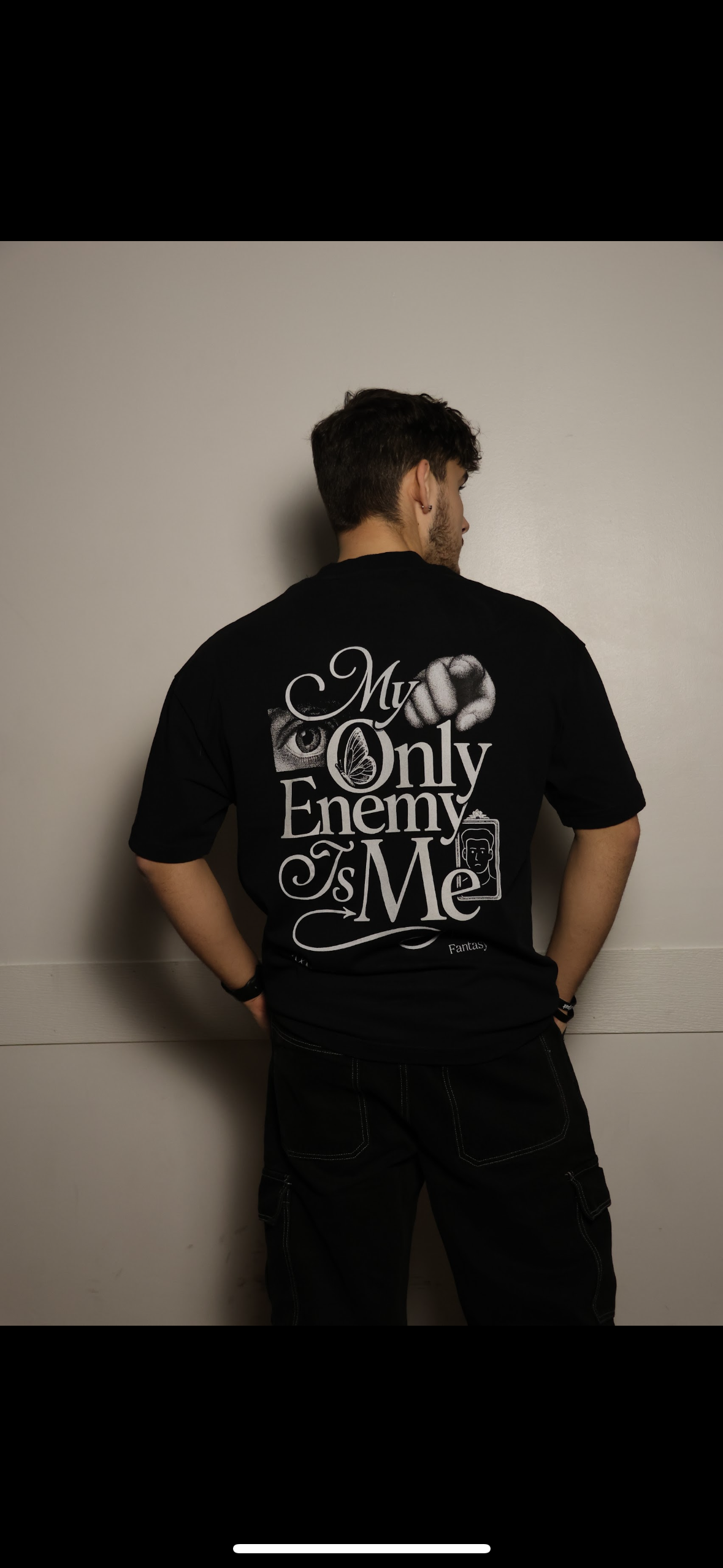 My Only Enemy Is Me Heavyweight Cotton Tee