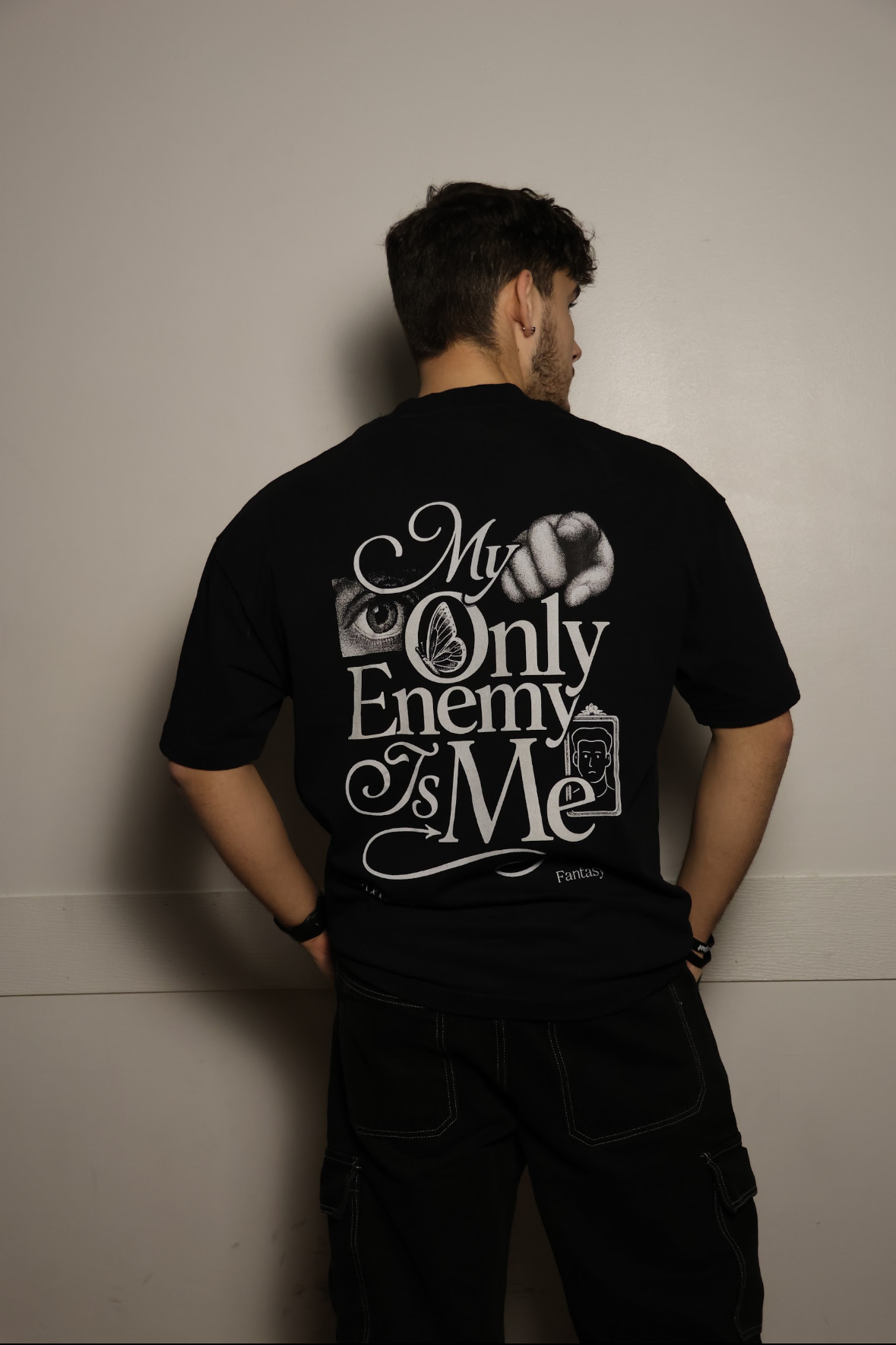 My Only Enemy Is Me Heavyweight Cotton Tee
