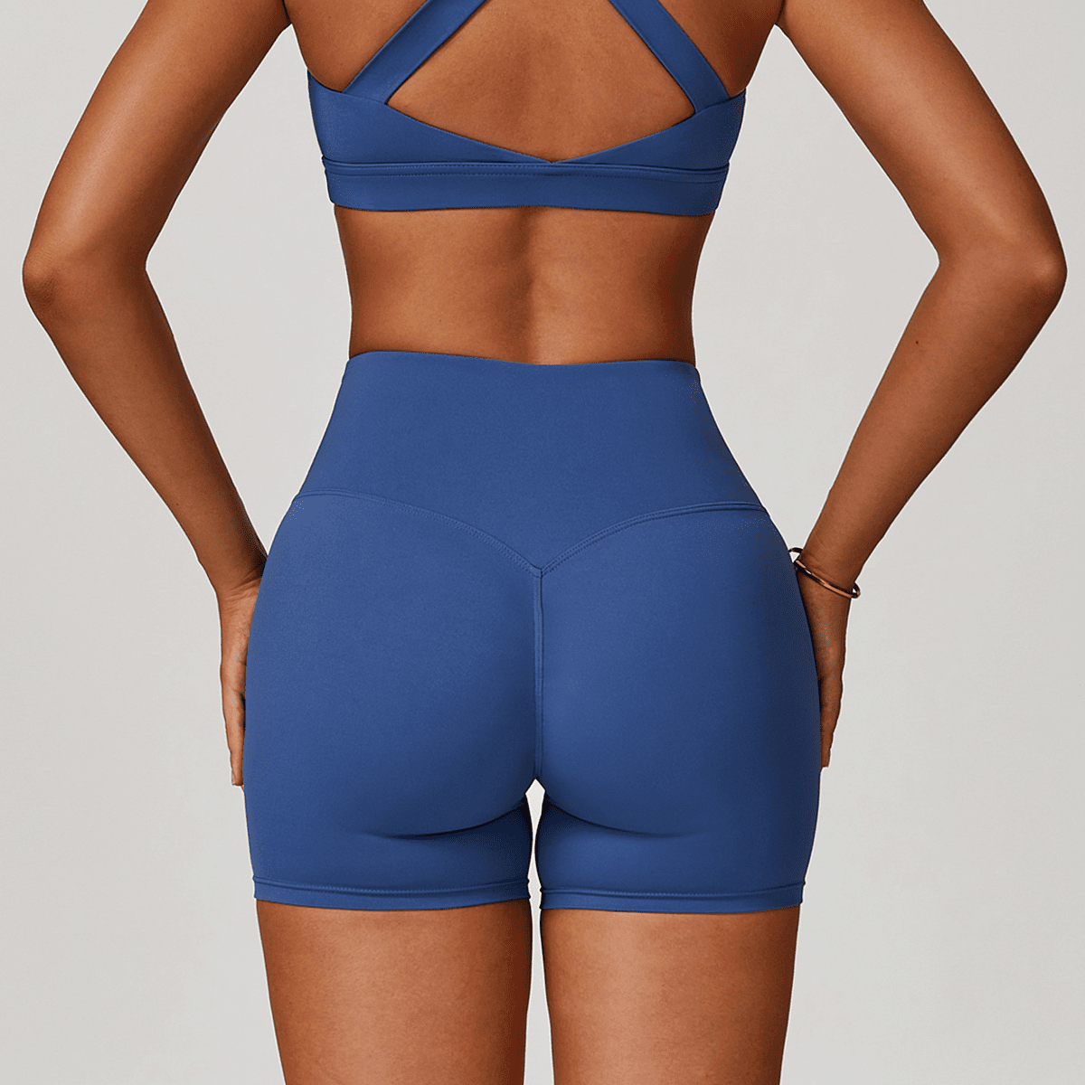High-Waisted Compression Yoga Shorts
