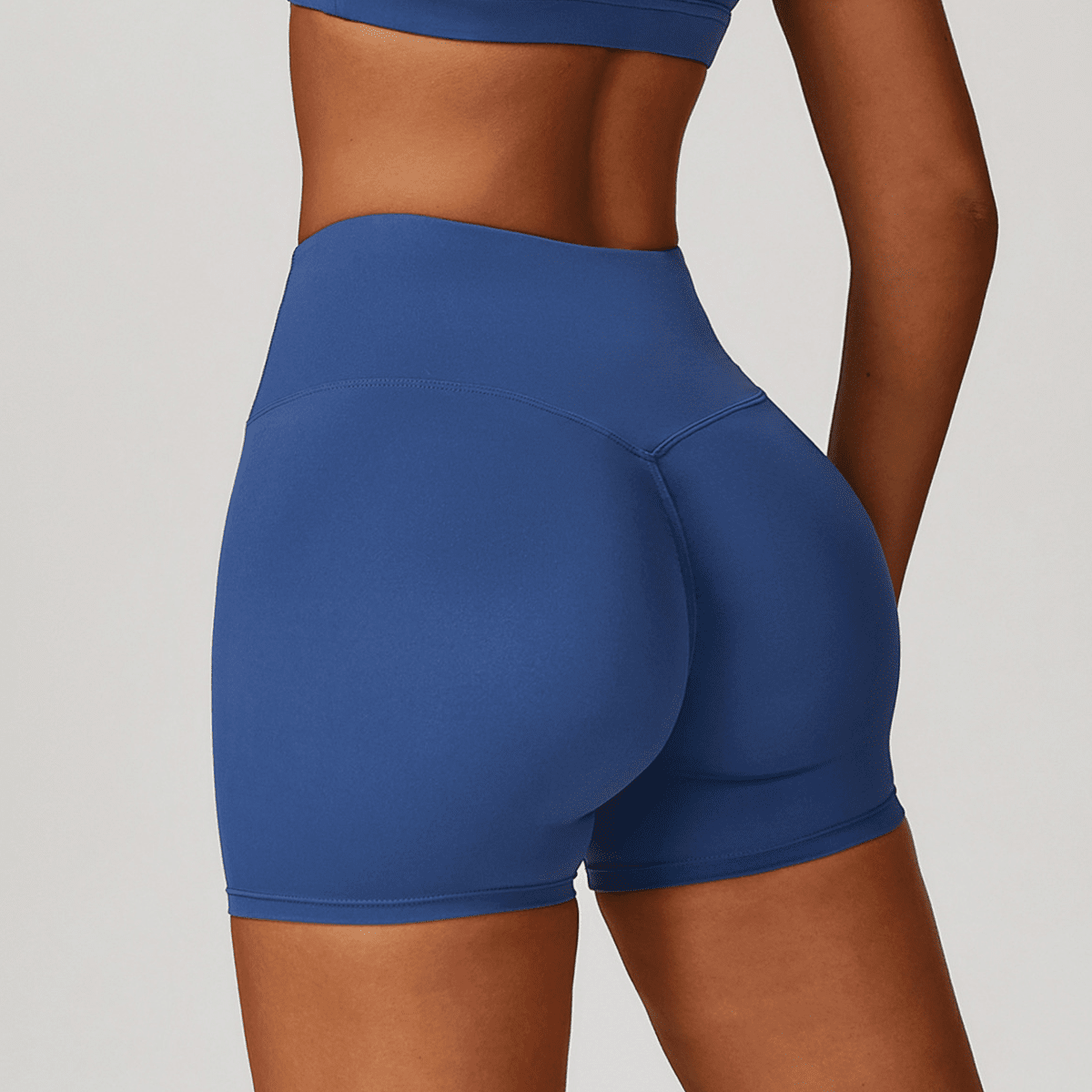 High-Waisted Compression Yoga Shorts