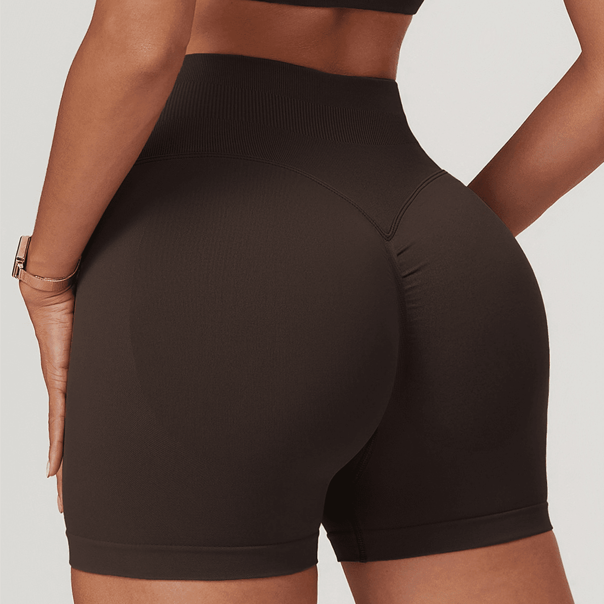 Seamless High-Waisted Yoga Shorts
