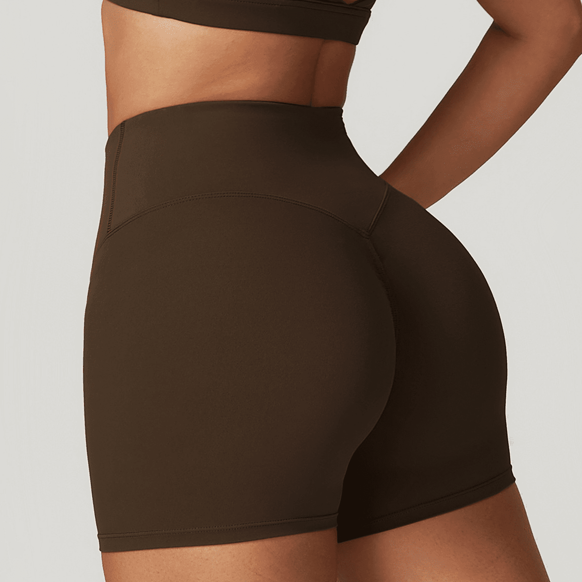 High-Waisted Compression Yoga Shorts