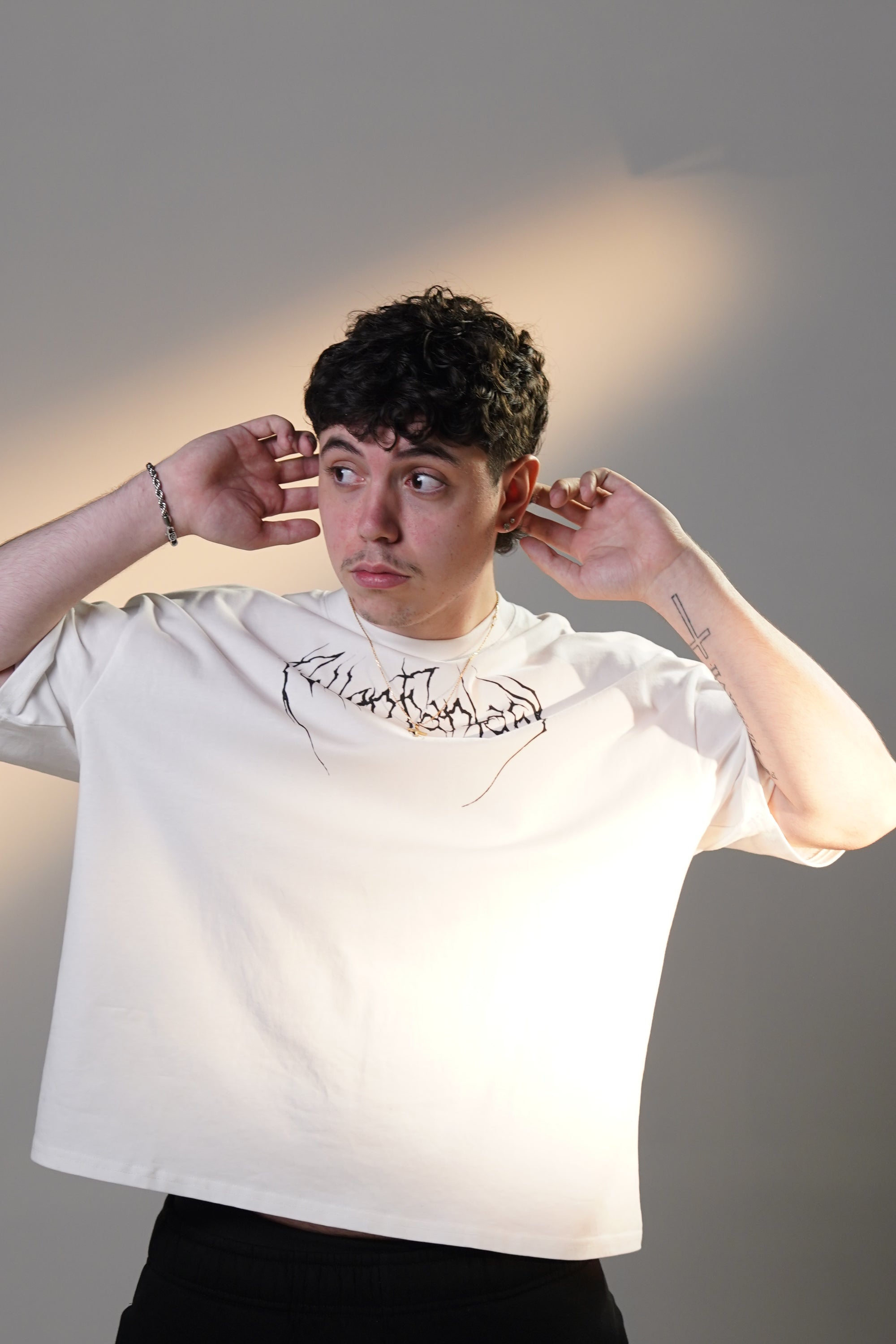 Darkness Boxy Tee White
