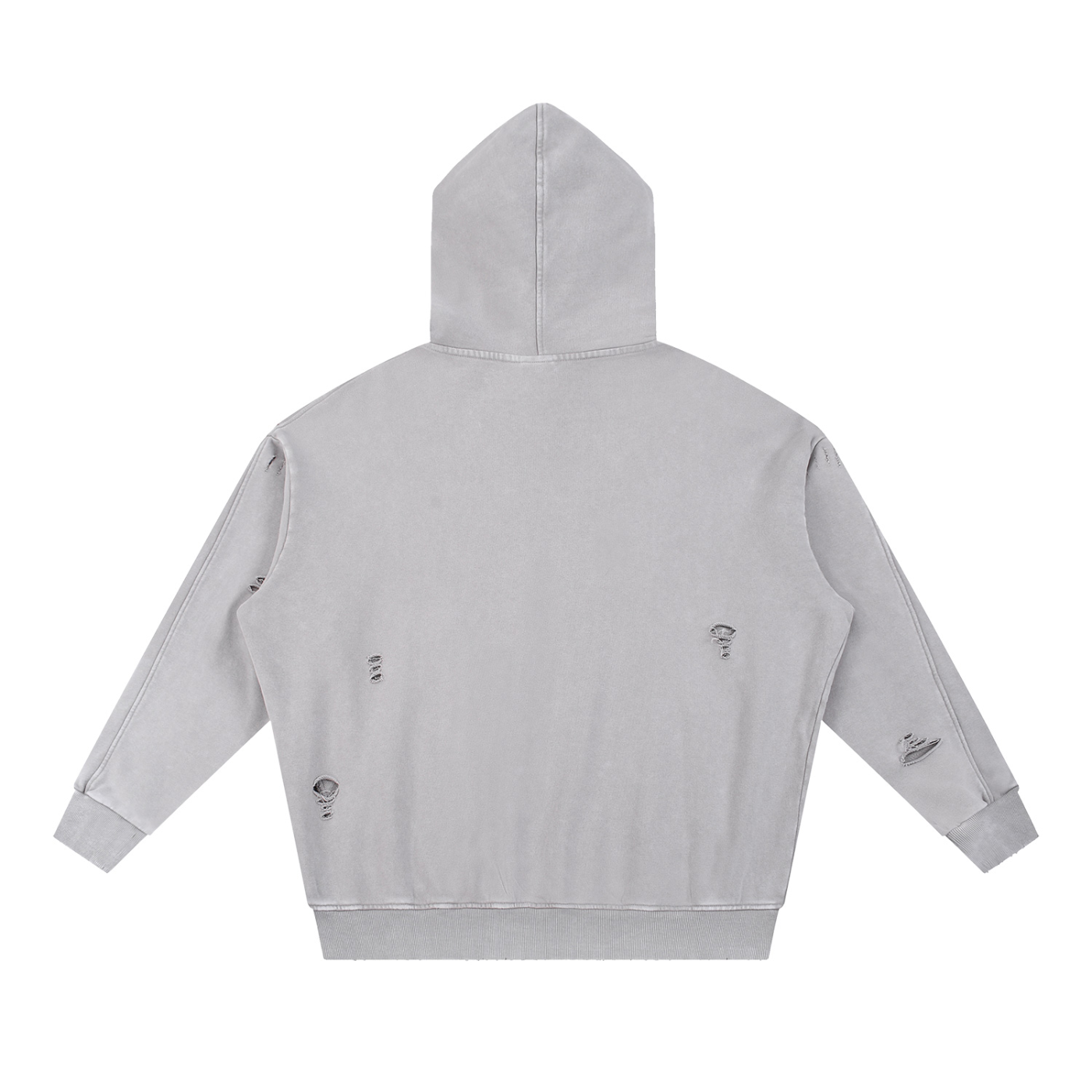 Snow Washed Distressed Hoodie