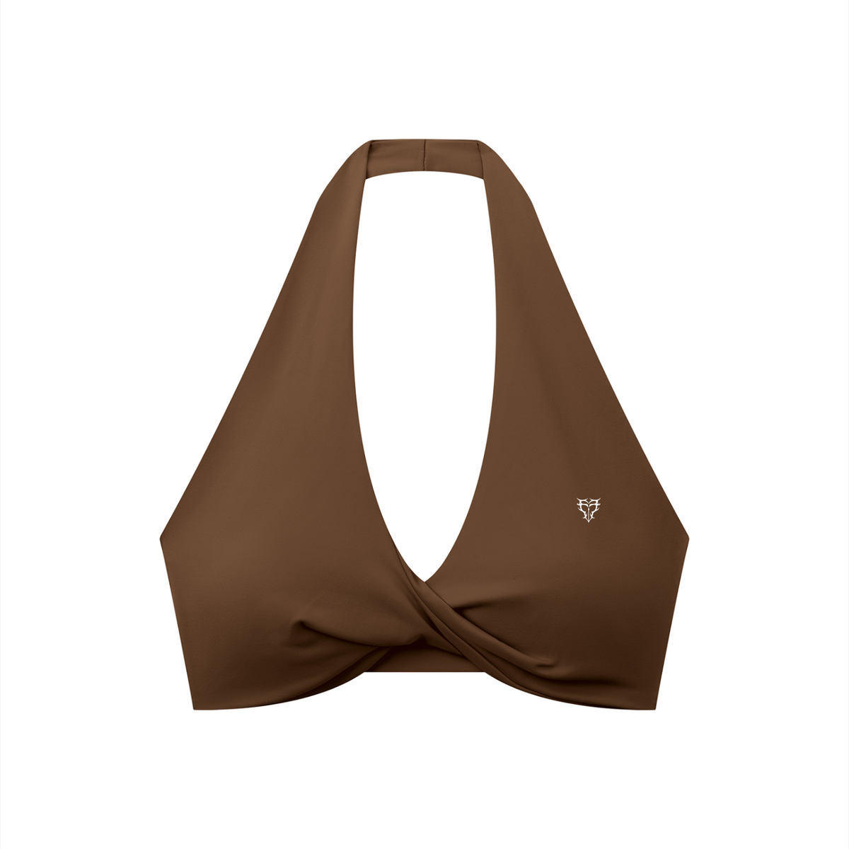 Women's Pleated Halter Sports Bra