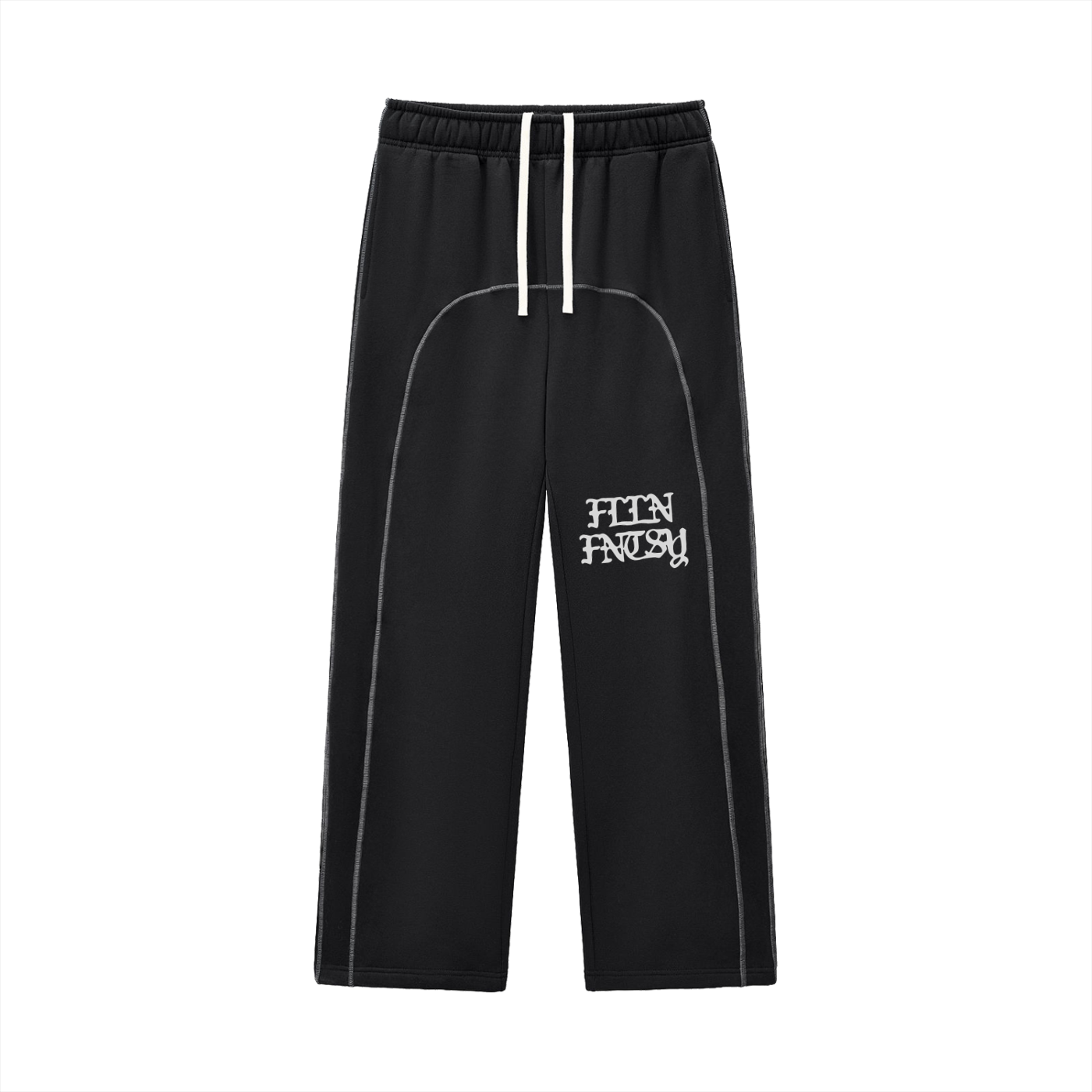Contrast-Stitched Fleece Sweatpants