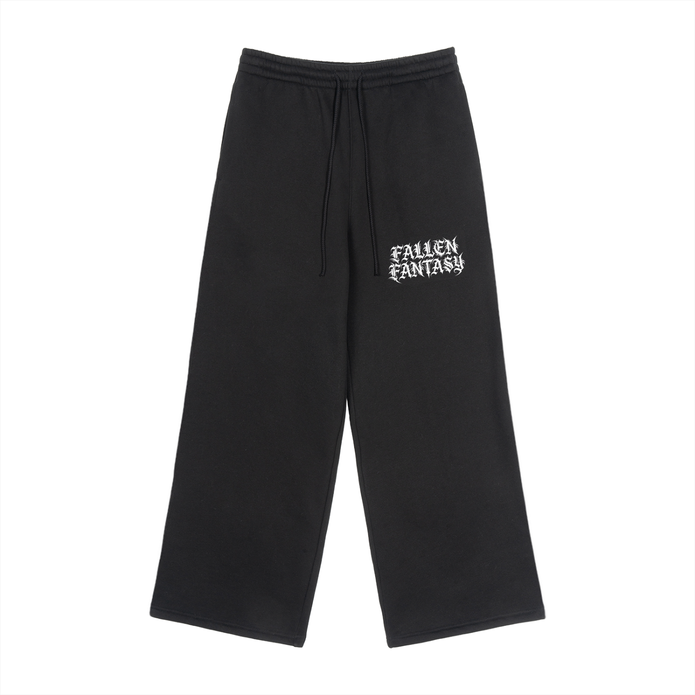 Fleece Drawstring Straight-Leg Sweatpants