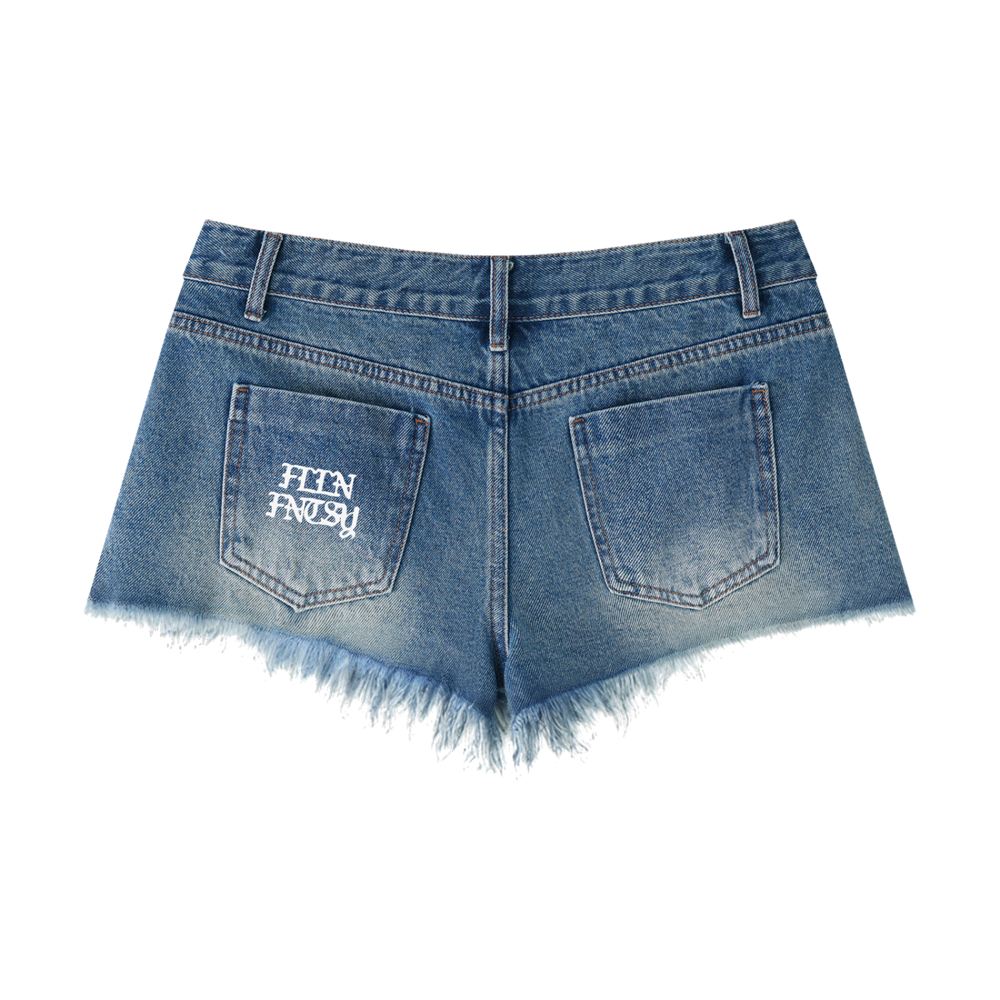 Women's Vintage Wash Raw Hem Denim Shorts