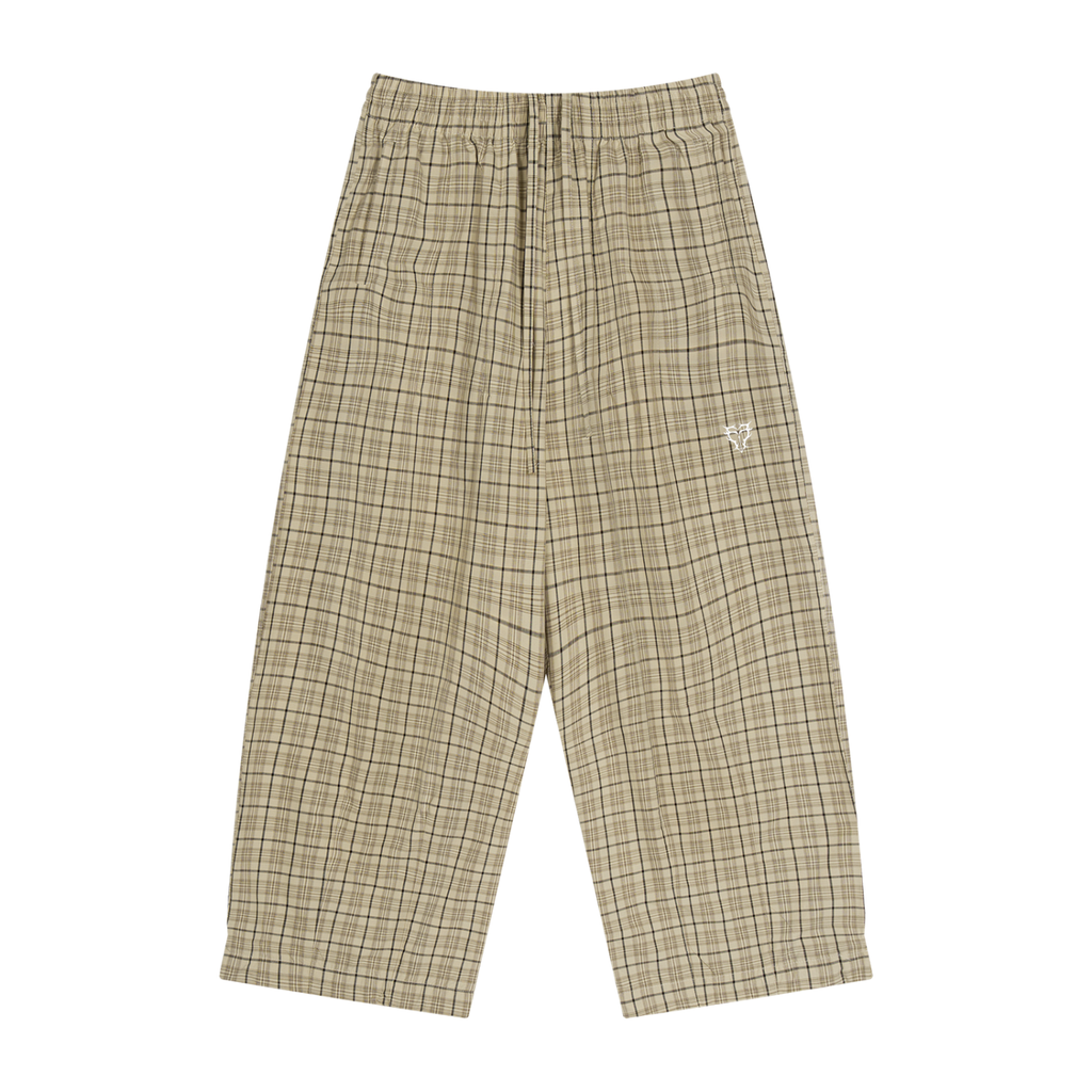 Plaid Wide Leg Pants