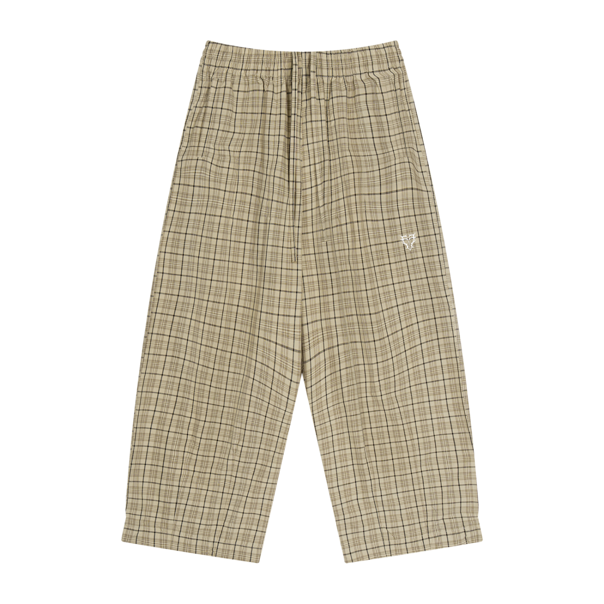 Plaid Wide Leg Pants