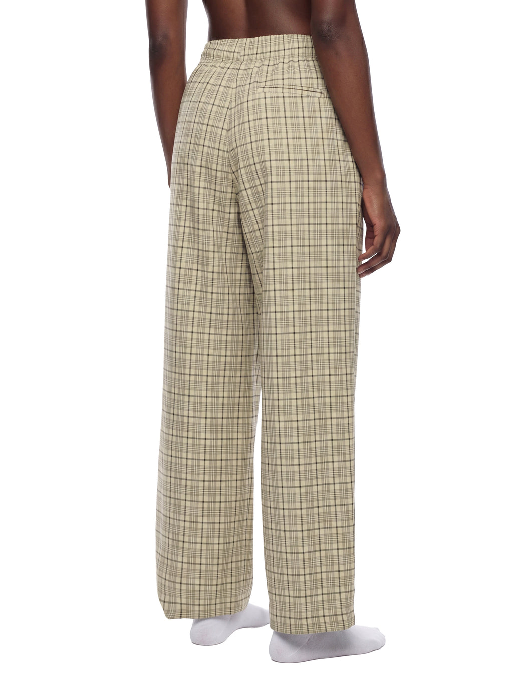 Plaid Wide Leg Pants
