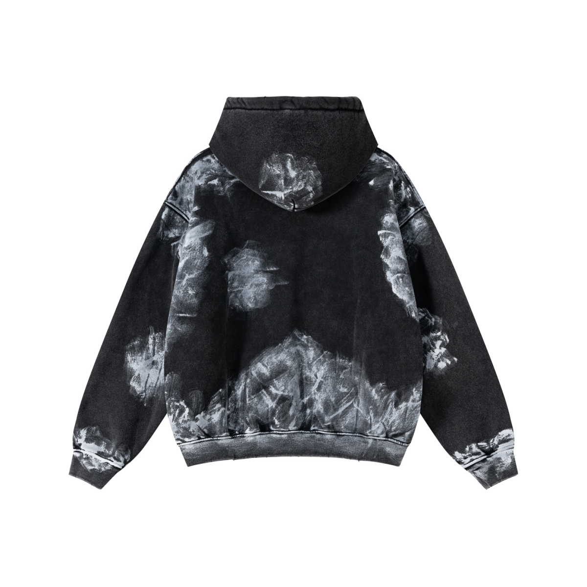 400GSM Unisex Heavyweight Vintage-Wash Hoodie Vintage black