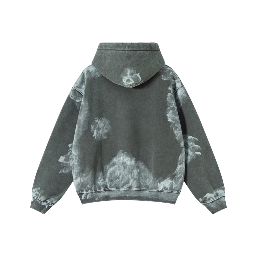 400GSM Unisex Heavyweight Vintage-Wash Hoodie Dark gray