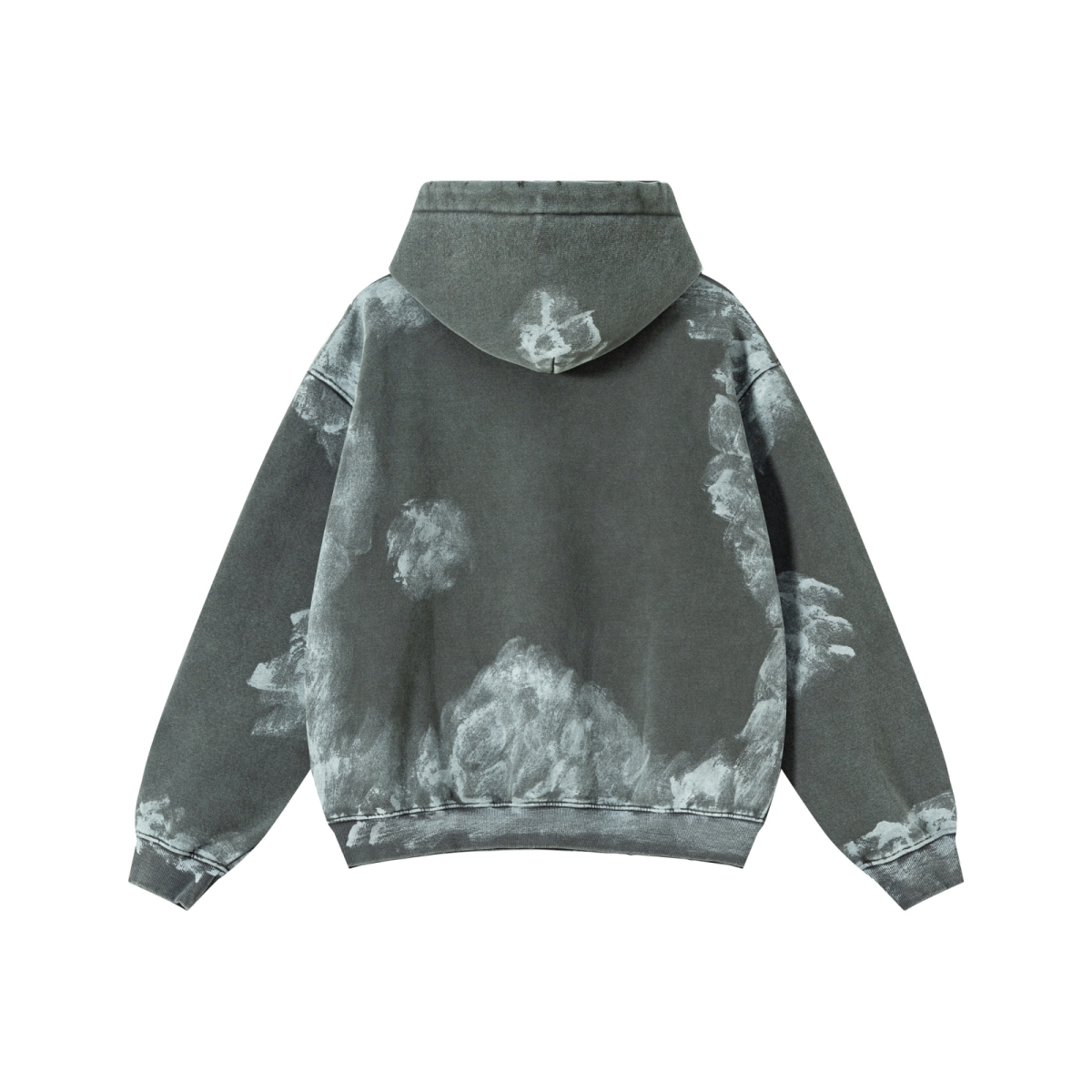 400GSM Unisex Heavyweight Vintage-Wash Hoodie Dark gray